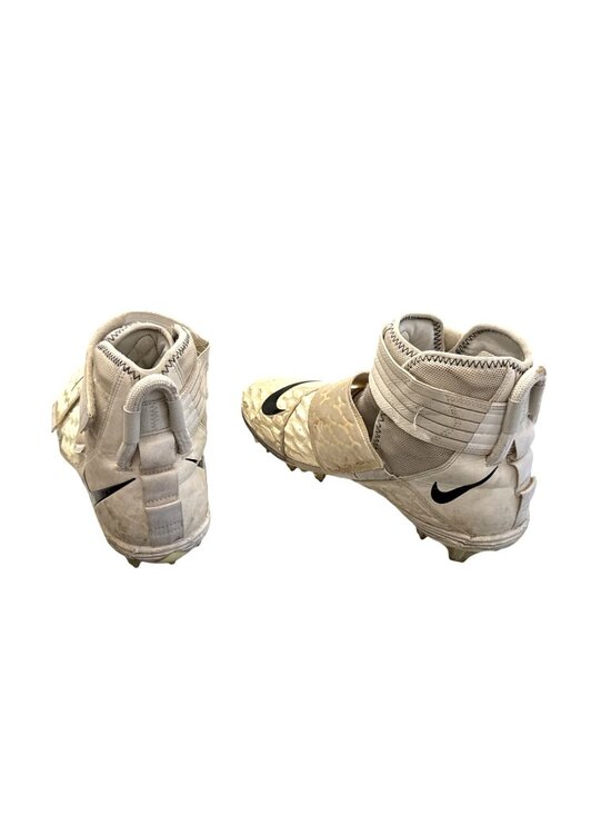 Nike Mens Alpha Menace Pro 2 Mid Football Cleats Size 11.5 Beige/Black Synthetic main image 5